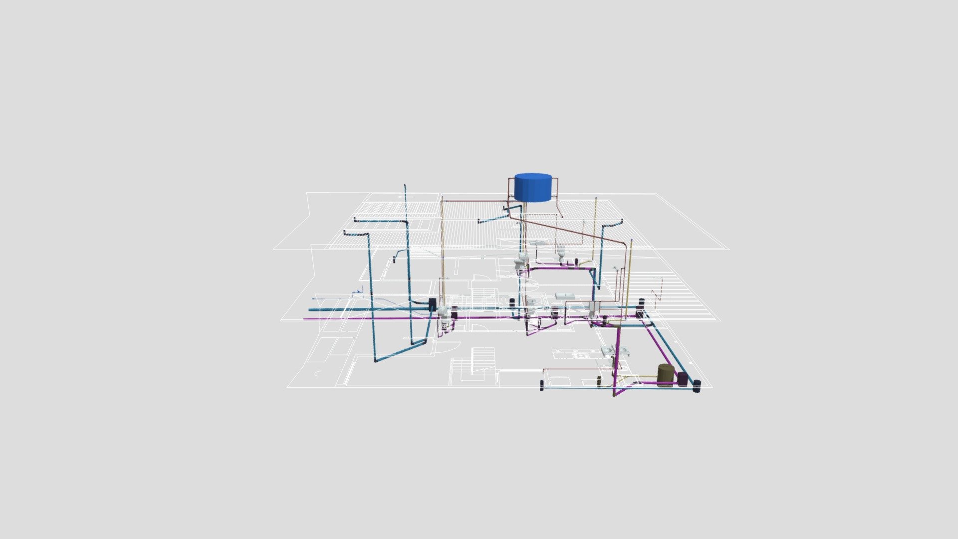 Resid. Euroville, lote 151 - Hidrossanitário — Sketchfab embed 3D viewer