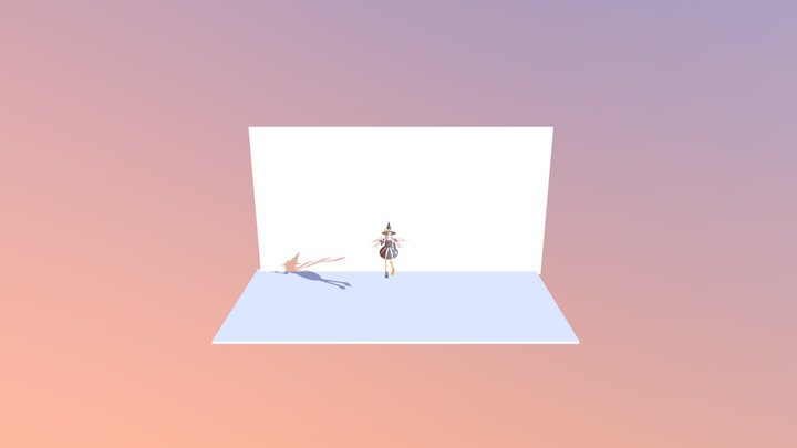 The Halloween Witch 3D Model