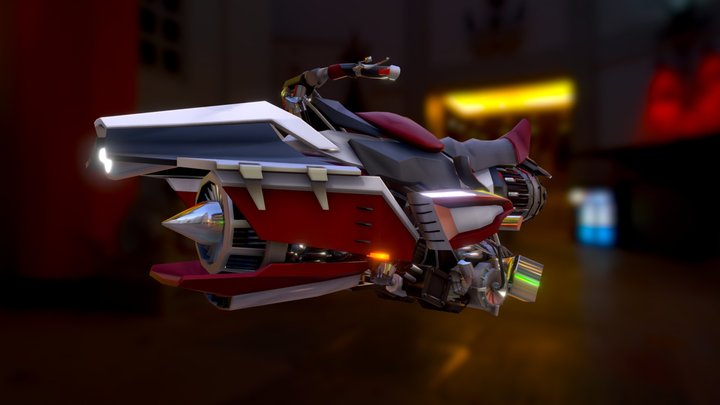 Hoverbike 3D Model