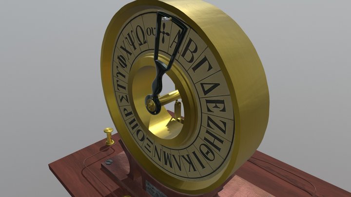 Alphabetic Telegraph - Transmitter 3D Model