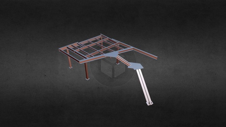 Mezanino e Escada 3D Model