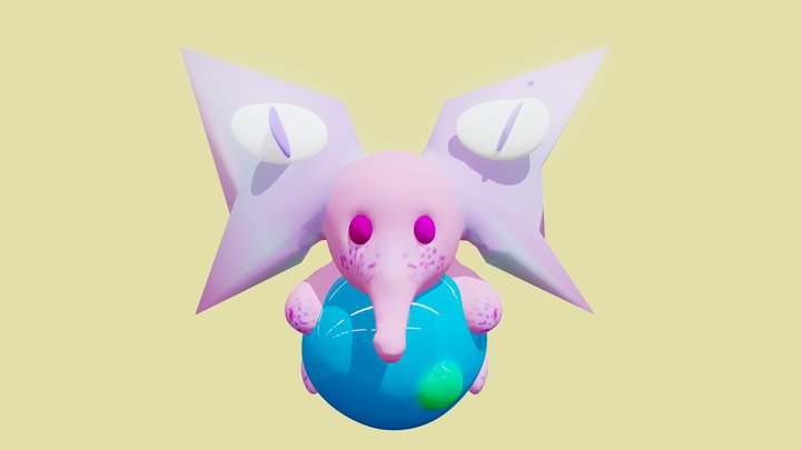 Elephairy Fakemon FINAL DRAFT 3D Model