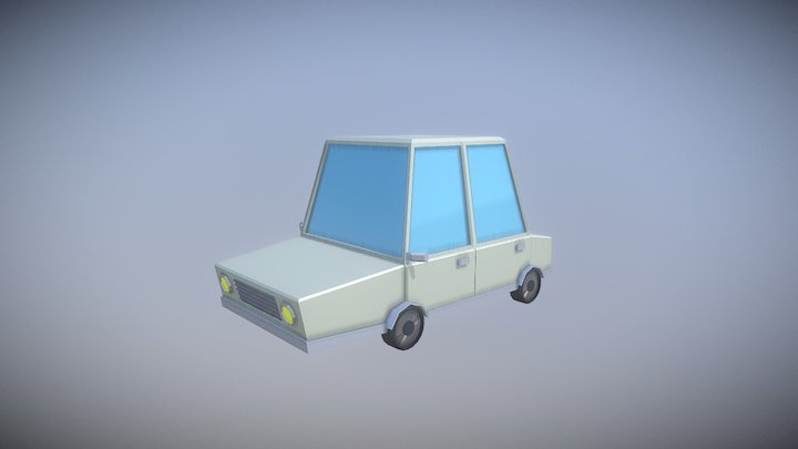 Low poly Car [Sedan] 3D Model