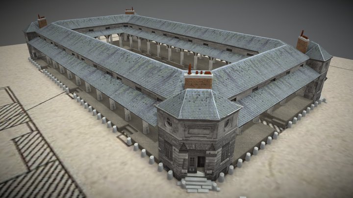 Marché aux veaux, Halle aux veaux, Paris 3D Model