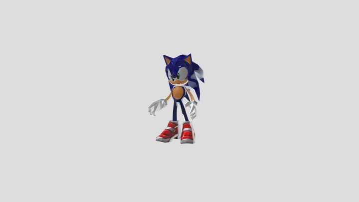 Sonic sa2 rigged (fixed) 3D Model
