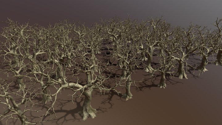 64 Linden Trees Pack (low-Poly) – Modello 3D gratuito STL