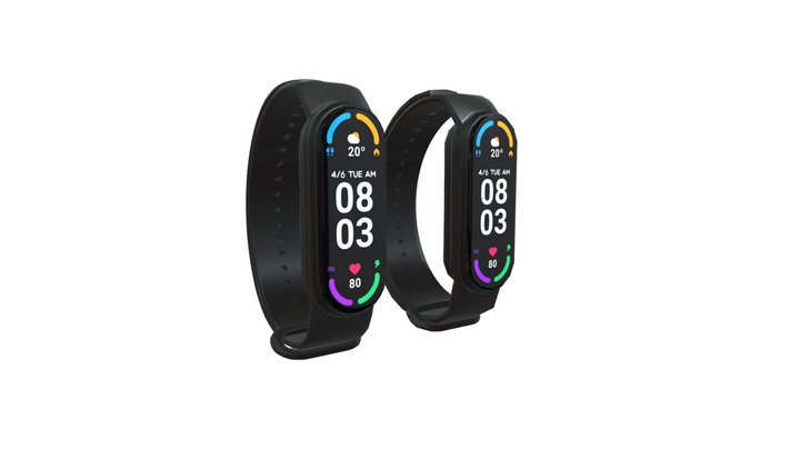 XiaomiMiBand6 3D Model