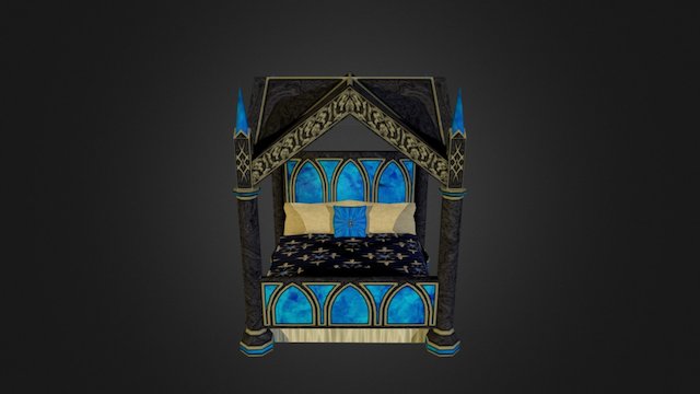 Koada'Dal Canopy Bed 3D Model