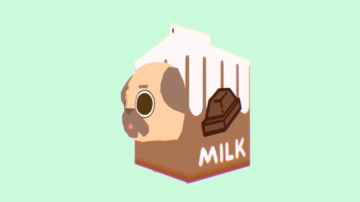 Milk Dog 3D Model