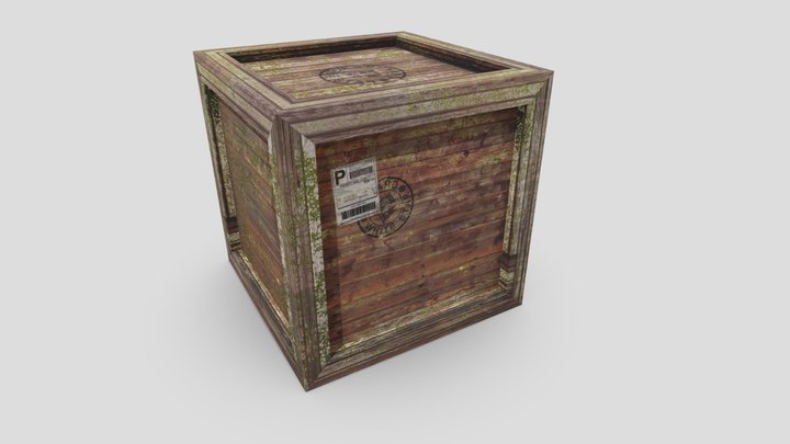 Crate 3D Model