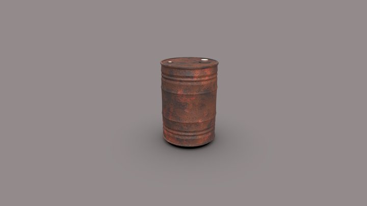 Used barrel 3D Model