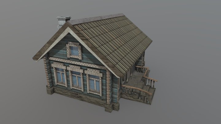 Old russian house 3D Model