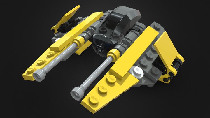 Lego Jedi Starfighter 3D Model