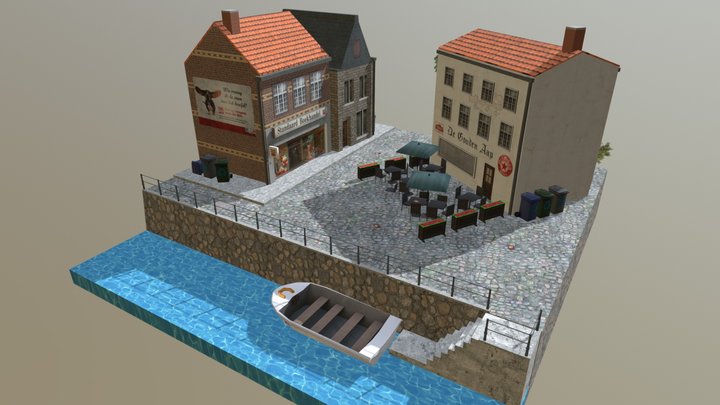 Cityscene Bruges - Sven Machon 3D Model