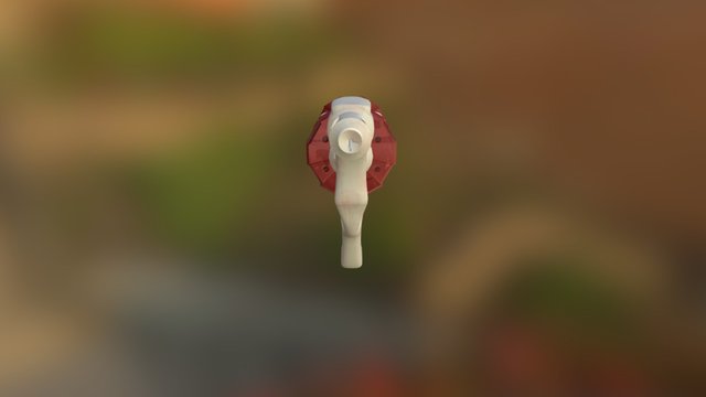Low Poly Gun 3D Model