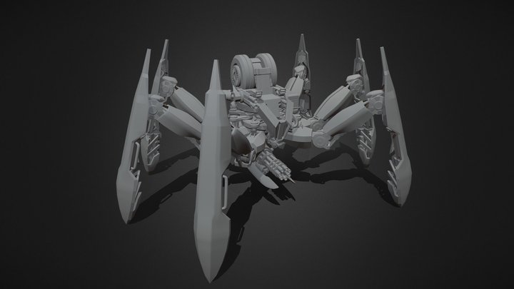 Spider Mech Model 3D Model