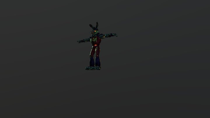 Broken bonnie (FNAF security breach ruin) 3D Model