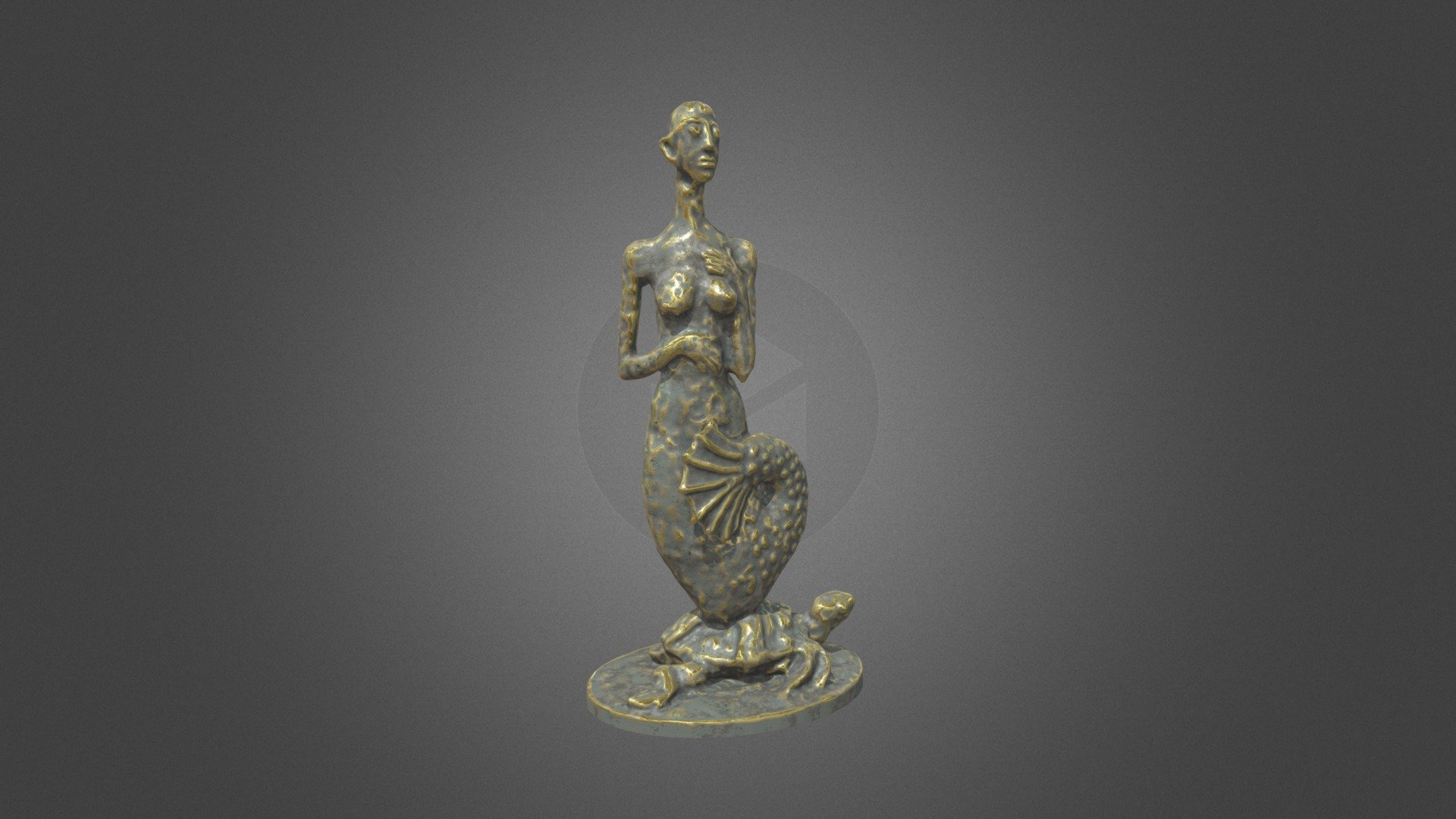 Mermaid statuette