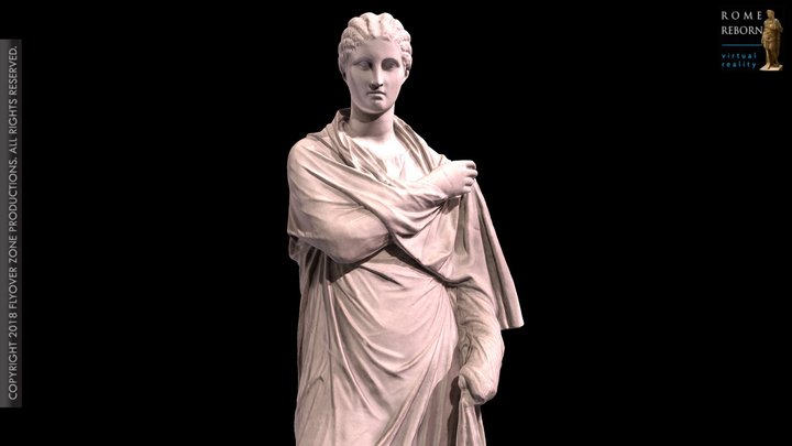 3D rendering of Herculaneum Woman, Small