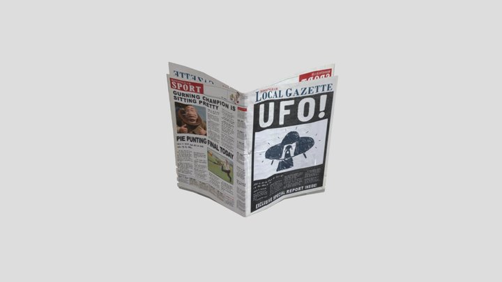 newspaper 3D Model
