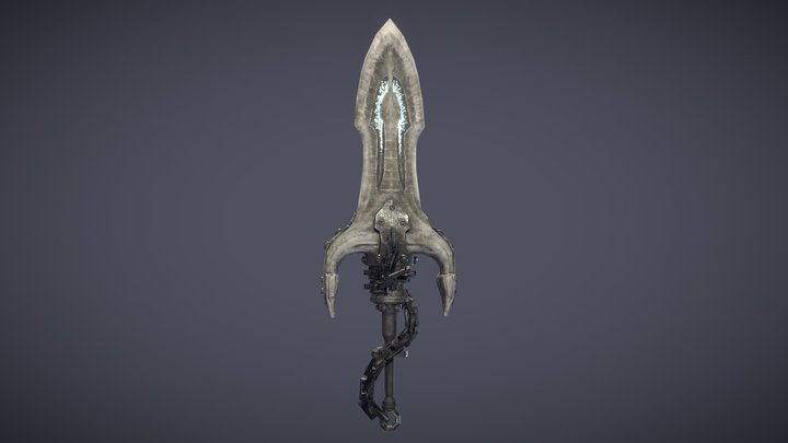 Viking Hornsword 3D Model