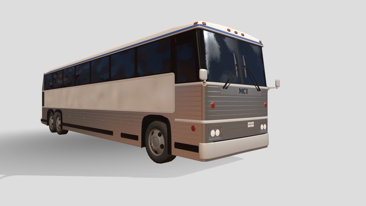 MCI 1982 Bus 3D Model