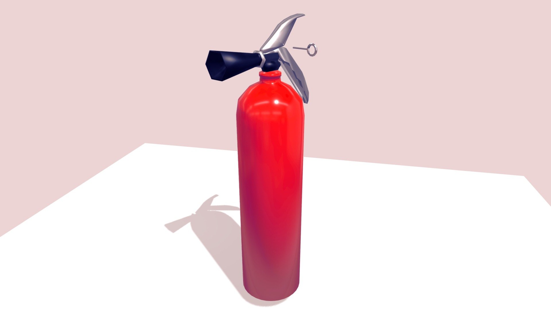 Low poly fire extinguisher