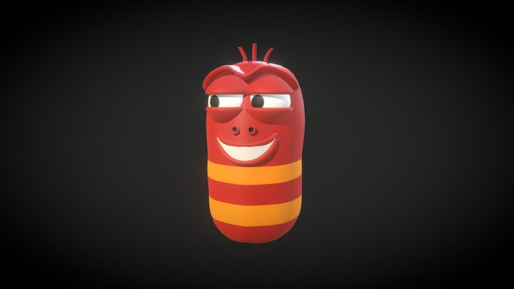 Red - LARVA Animation 3D Model
