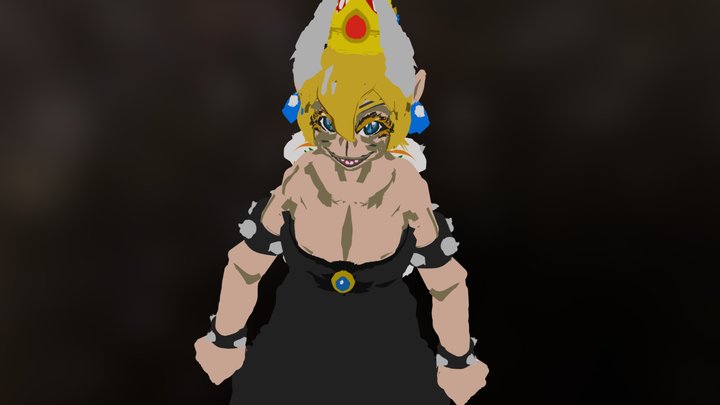 Bowsette 3D Model