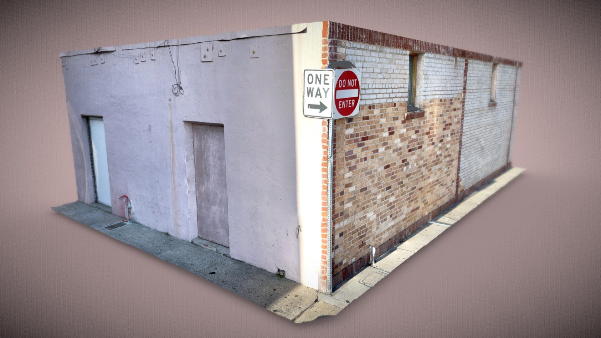 Brick Building Corner - Balboa Island