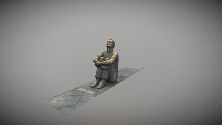 el niño mirando a la torre nueva 3D Model