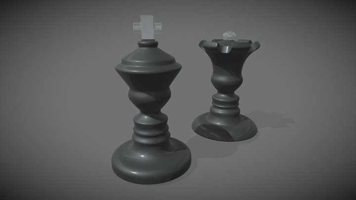 Grand Master Chess Pieces – King & Queen