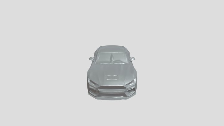yellow sports car 3D Model