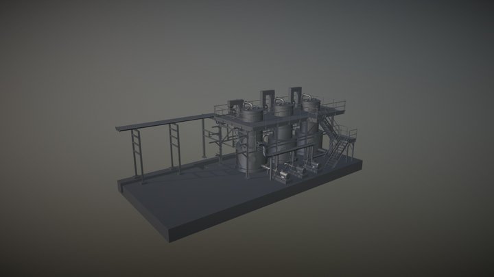 Декарбонизатор тех.решение 3D Model
