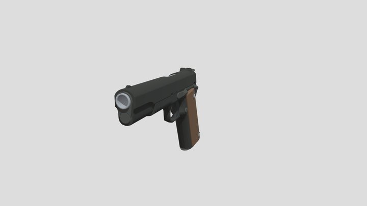 XYZSchool 1911 Курсовая Hi-Poly 3D Model
