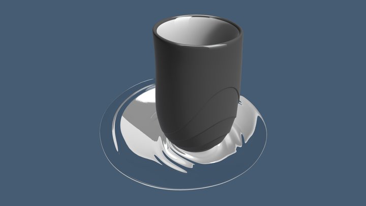 Silver Ritual Cup 3D Model