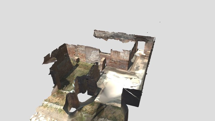 Final: Roman Shop Walls, Ostia 3D Model