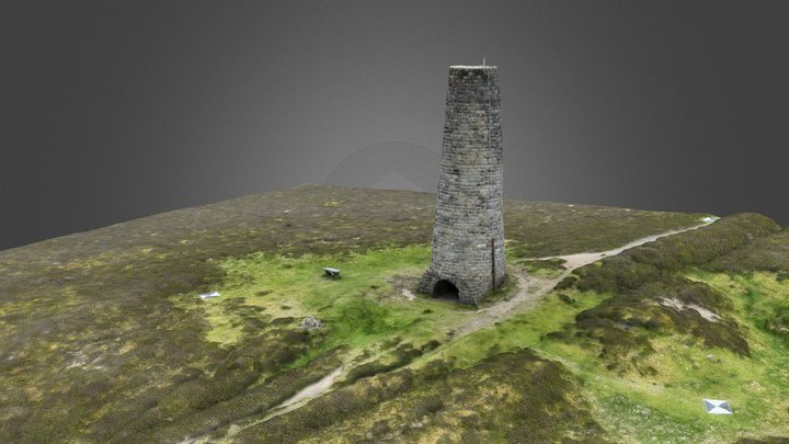 Allen Mill Chimney (North) 3D Model