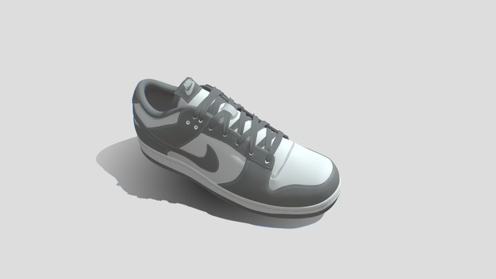 Shoes_ Nike Grey_2025-08-10 3D Model