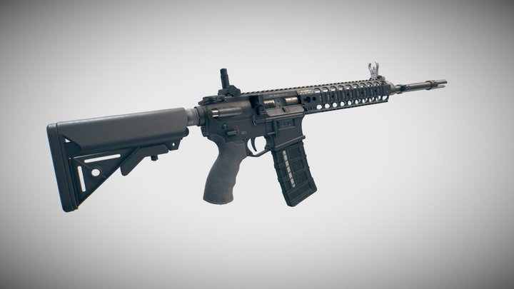 LMT New Zealand Reference Rifle 3D Model