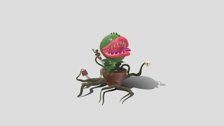 Cartoon Carnivorous Plant | Props Design 3D Model