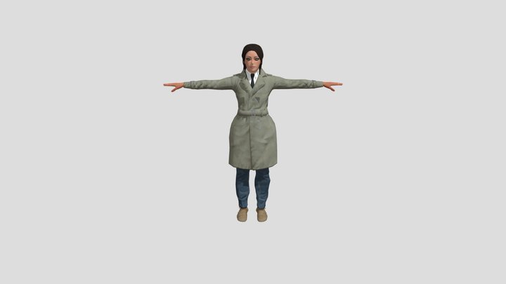 Talking On Phone Isabella 3D Model