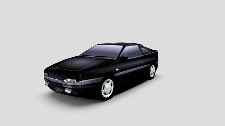 Retro style Nissan 100NX 3D Model