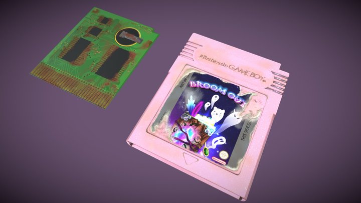 GameBoy Cartridge 3D Model