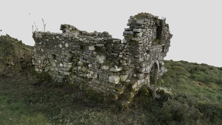 Carrowleckeen Church Ruins, Knockatemple, Mayo 3D Model