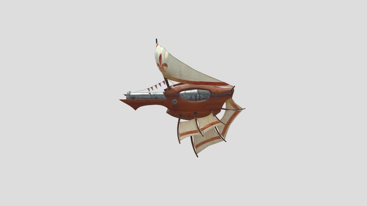 The Poor Will Air Sentry Cannon 3D Model