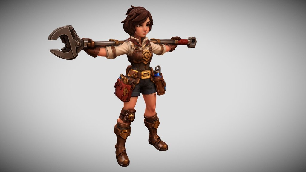 Brunette With Brench Torchlight Inspired