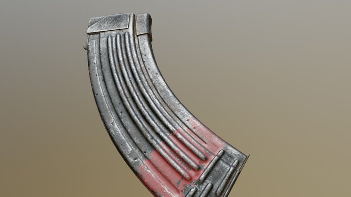 AK47 Clip 3D Model
