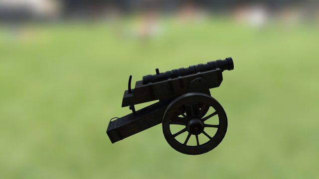 Cannon One Zipect Colored 3D Model