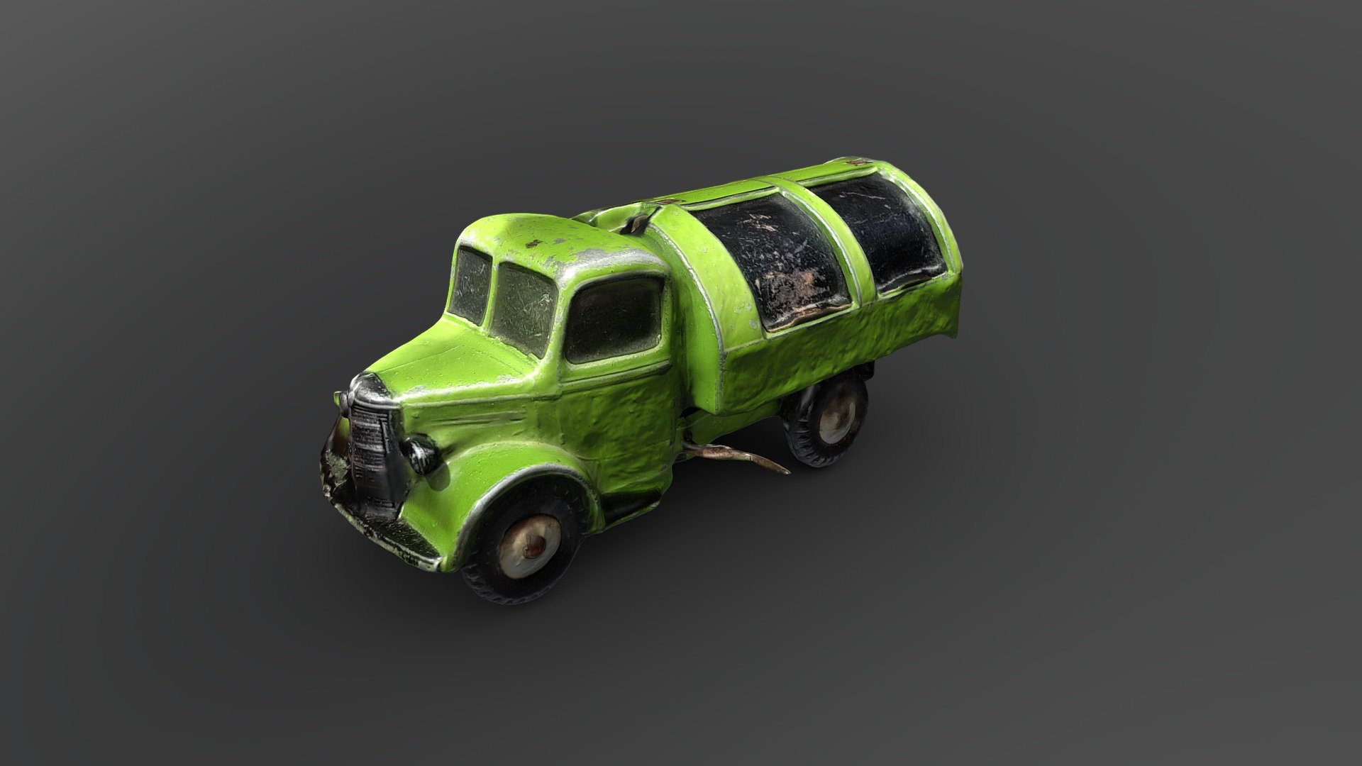 Dinky Toys Bedford Garbage Truck 252 Scan